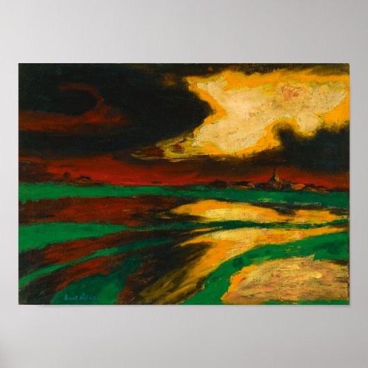 Poster Soirée d'automne | Emil Nolde | (Devant)