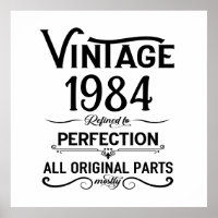 Soirée de 40 ans vintage personnalisée