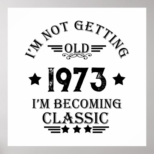 Poster Soirée de 50 ans vintage personnalisée (Devant)