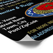 Poster Soirée de collecte de fonds stylish Spaghetti (Coin)