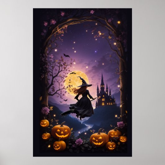 Poster Soirée de fête d'Halloween v1 (Devant)