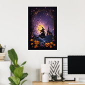 Poster Soirée de fête d'Halloween v1 (Bureau à domicile)