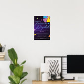 Poster Soirée de Neon Trivia (Bureau à domicile)