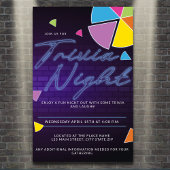 Poster Soirée de Neon Trivia