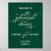 Poster Soirée de répétition de script élégant Dîner Turqu (Devant)