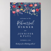 Poster Soirée de répétition Fleur sauvage Boho Bienvenue (Devant)