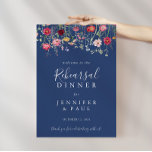 Poster Soirée de répétition Fleur sauvage Boho Bienvenue<br><div class="desc">Ce signe d'accueil de la répétition fleur sauvage boho est parfait pour une répétition mariage moderne. Le design se compose d'un assortiment multicolore de fleurs sauvages roses,  rousses,  violettes,  jaunes,  blanches,  violettes,  rouges,  bordeaux.</div>