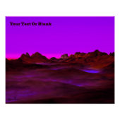 Poster Soirée Désert Calme (Devant)