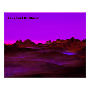 Poster Soirée Désert Calme