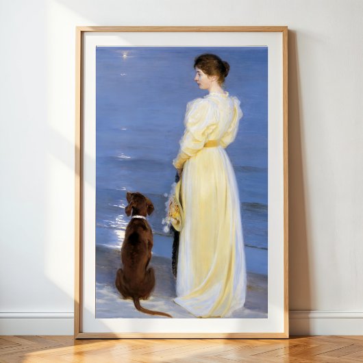 Poster Soirée d'été à Skagen, P.S.Krøyer, Art
