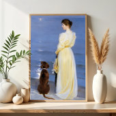 Poster Soirée d'été à Skagen, P.S.Krøyer, Art