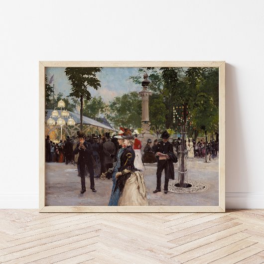 Poster Soirée d'été à Tivoli | Paul Fischer