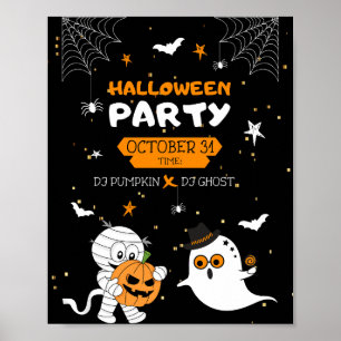 Poster Soirée d'Halloween
