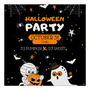 Poster Soirée d'Halloween