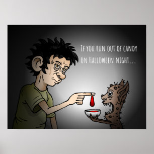 Poster Soirée d'Halloween à Trump ou à Treat