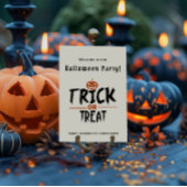 Poster Soirée d'Halloween blanche et élégante