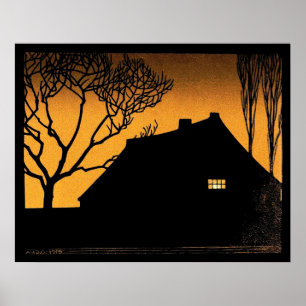 Poster Soirée d'hiver (1919) par Julie de Graag