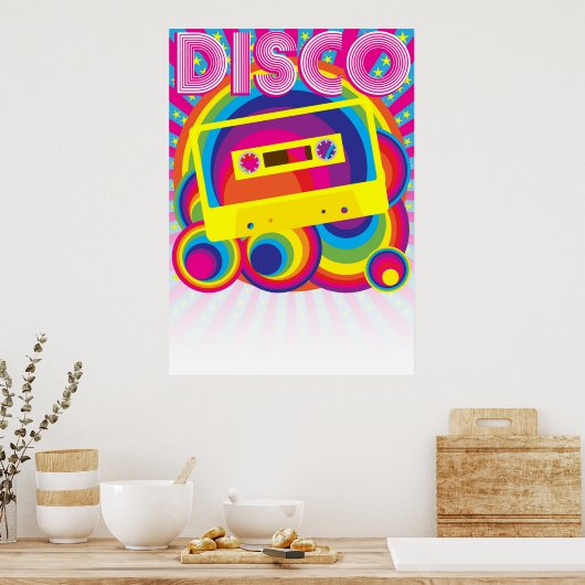 Poster Soirée disco (Cuisine)