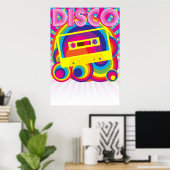 Poster Soirée disco (Bureau à domicile)