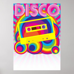 Poster Soirée disco