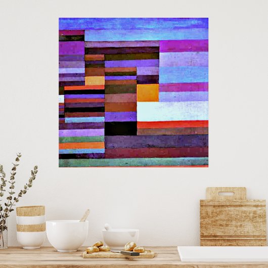 Poster Soirée du feu, oeuvre de Paul Klee, (Cuisine)