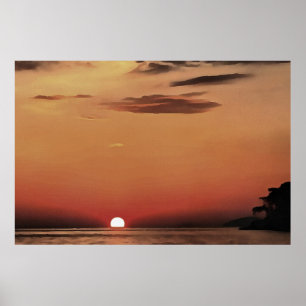 Poster Soirée Extraordinaire À Akyaka Coucher De Soleil A