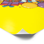 Poster Soirée Fée À Thème Jaune Pour Enfants (Coin)