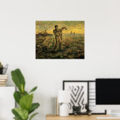 Poster Soirée - Fin de journée de Vincent van Gogh (Bureau à domicile)