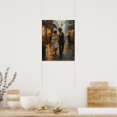 Poster Soirée Flexible Steampunk Promenade Romantique Aqu (Cuisine)