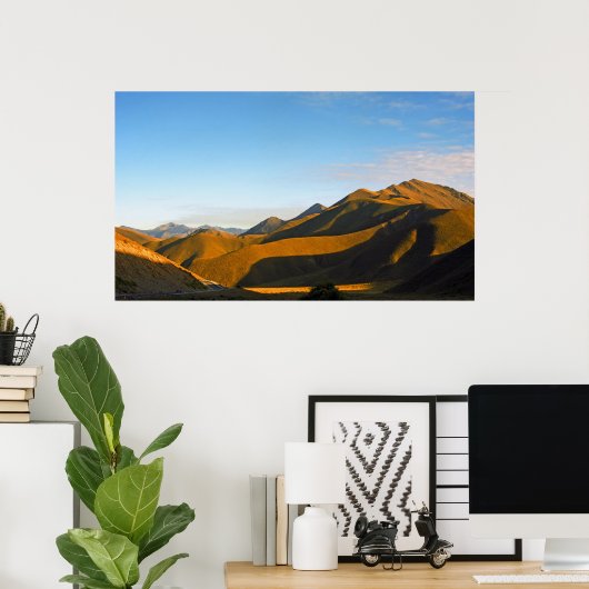 Poster Soirée Lindis Pass (Bureau à domicile)