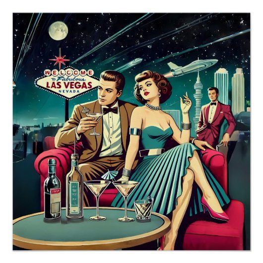 Poster Soirée Martini à Las Vegas, Age Spatial (Devant)