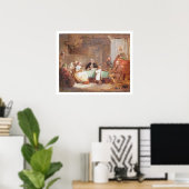 Poster Soirée musicale (huile sur toile) 2 (Bureau à domicile)