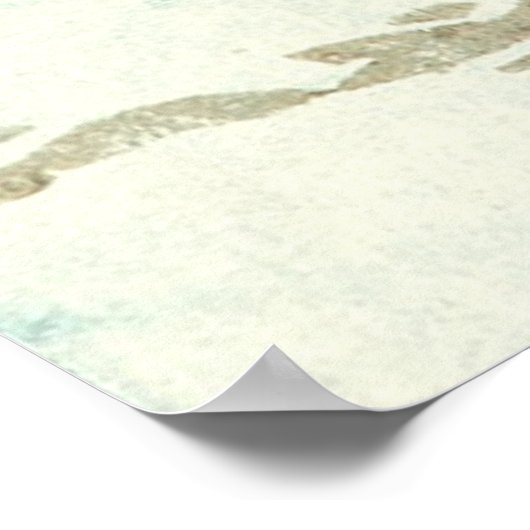 Poster Soirée neige Kawase Hasui 1930 (Coin)