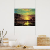 Poster Soirée, Owens Lake California par Albert Bierstadt (Cuisine)