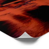 Poster Soirée Paris rouge. motion floue du cool (Coin)