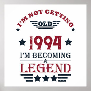 Poster Soirée personnalisée de trente vintages 30e annive