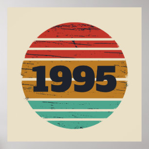 Poster Soirée personnalisée de trente vintages 30e annive