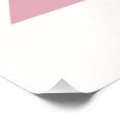 Poster Soirée personnalisée en zèbre (Coin)