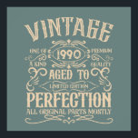 Poster Soirée personnalisée vintage de 35 ans<br><div class="desc">Ajoutez un peu d'originalité à votre garde-robe avec ce design graphique d'anniversaire vintage avec des lettres de police de typographie impressionnantes. C'est une excellente idée cadeau pour les hommes, les femmes, les maris, les femmes, les petites amies et les petits amis qui vont adorer cette oeuvre d'art unique. Il fait...</div>