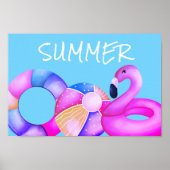 Poster Soirée Piscine d'été (Devant)