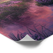 Poster Soirée Printemps Fleur Cerise (Coin)