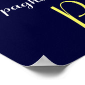 Poster SOIRÉE SPAGHETTI, CUISINE ITALIENNE, violet (Coin)