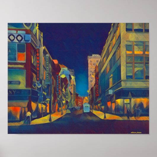 Poster Soirée sur Broad Street (Devant)