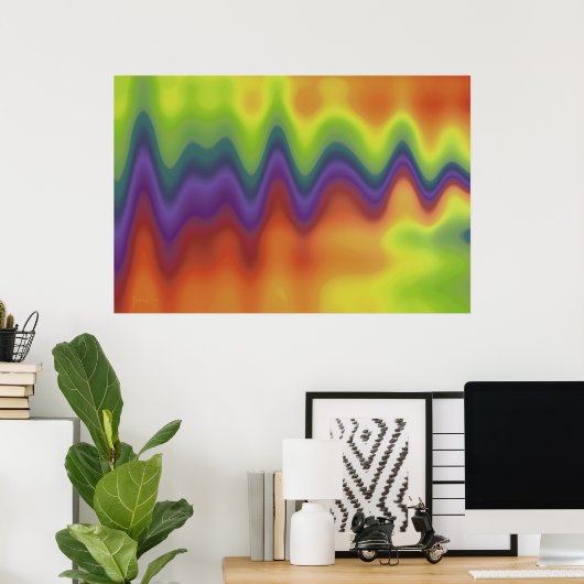 Poster Soirée tranquille (Bureau à domicile)