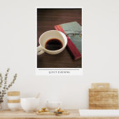 Poster Soirée tranquille - Envoyer Café Art (Cuisine)