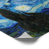 Poster Soirée Van Gogh Starry. Impressionnisme art vintag (Coin)