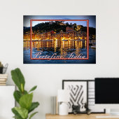 Poster Soirées romantiques en Portofino, Italia (Bureau à domicile)