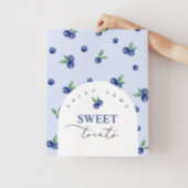 Poster Soirées sucrées aux bleuets fête d'anniversaire