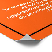 Poster Sois Courageux ! Soyez Audacieux ! Sois Rapide ! C (Coin)