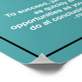 Poster Sois Courageux ! Soyez Audacieux ! Sois Rapide ! C (Coin)